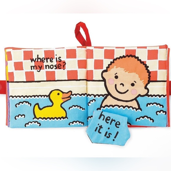 Jellycat “Where Is My Belly Button” Soft Baby Book NWOT - Picture 2 of 6